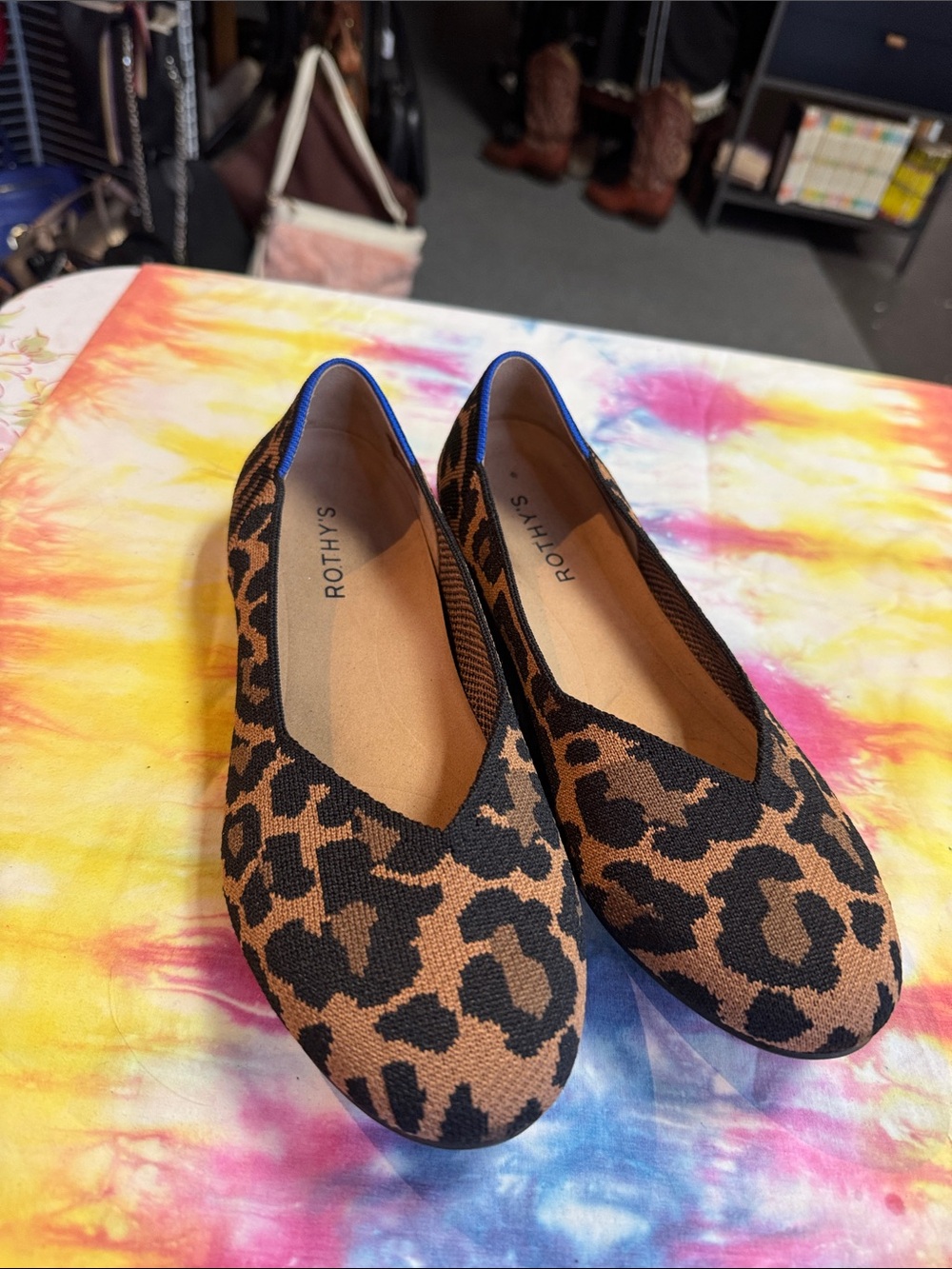 ROTHY’S The Daily Flat Driver, Ecru, Size 8.5 Display pair. NWOT - Picture 4 of 8